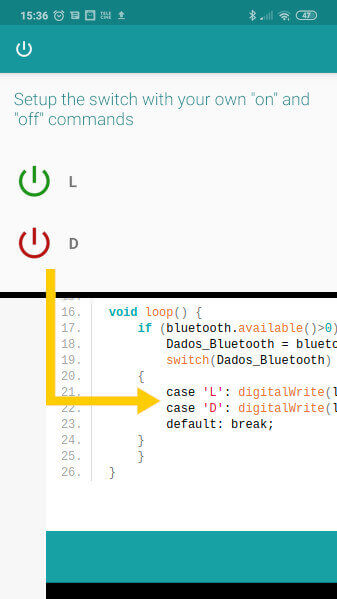 Etapa 8 App Bluetooth Arduino